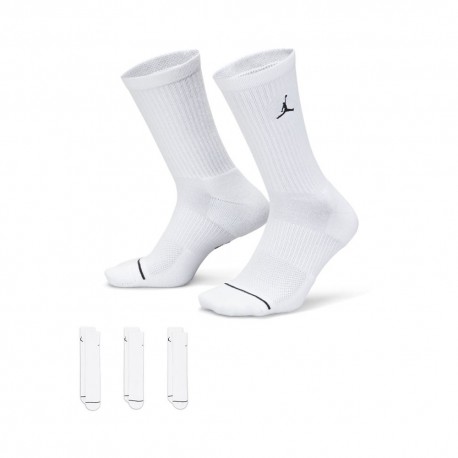 Nike Calze Tris Pack Jordan Flight Bianco M