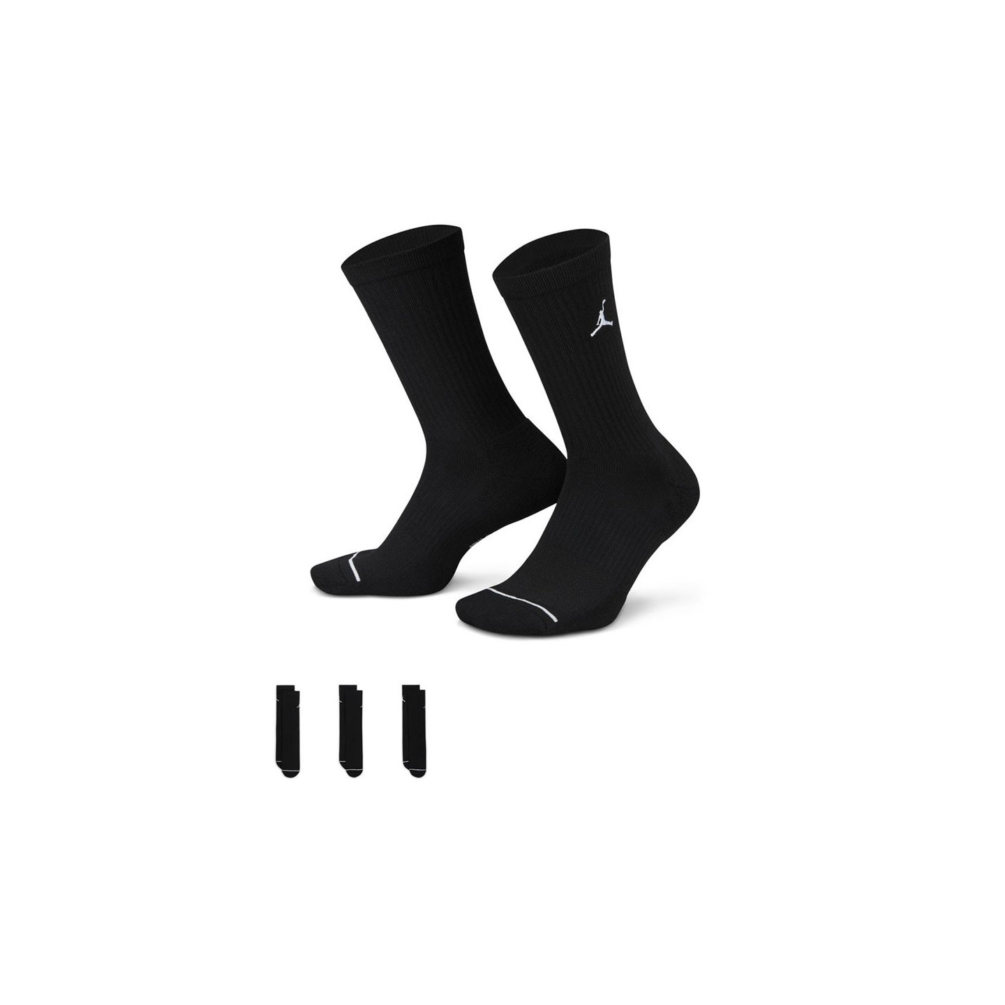 Jordan Nero Everyday Max Crew 3 Pack - Calze - Taglia 39 - 42 - Immagine 2