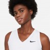 Nike Canotta Tennis Court Victory Bianco Nero Donna