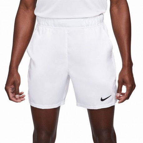 Nike Pantaloncini Tennis Flex Victory Bianco Nero Uomo