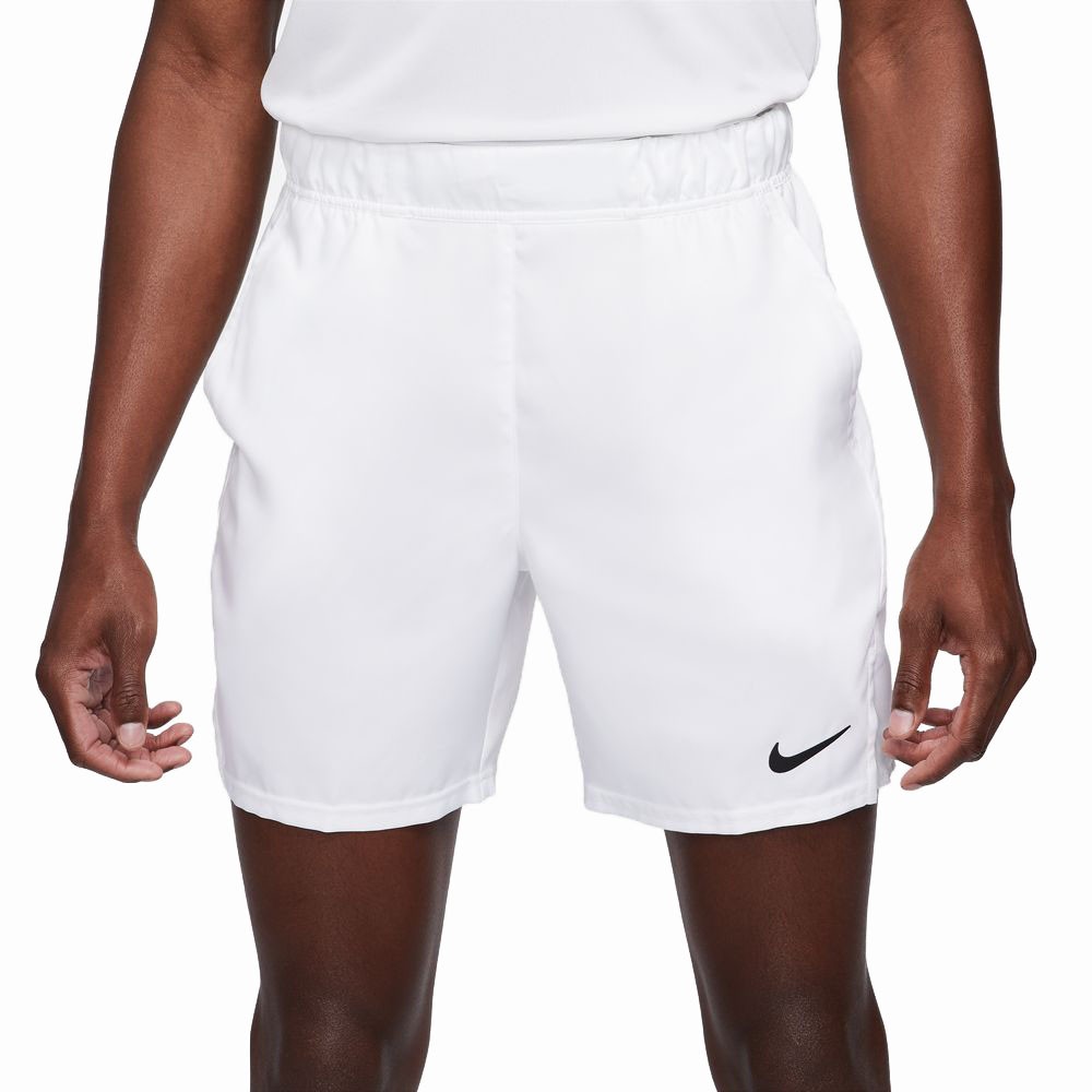 Nike Pantaloncini Tennis Flex Victory Bianco Nero Uomo S