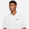 Nike T-Shirt Tennis Solid Bianco Nero Uomo