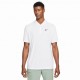 Nike T-Shirt Tennis Solid Bianco Nero Uomo