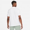 Nike T-Shirt Tennis Solid Bianco Nero Uomo