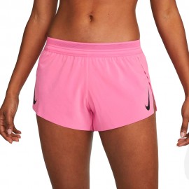 Nike Pantaloncini Running Aeroswift Rosasilce Nero Donna