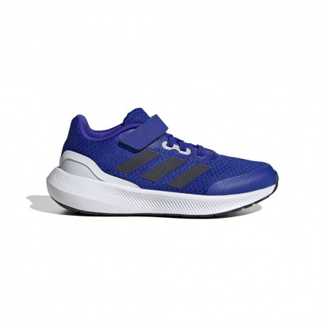 ADIDAS Runfalcon 3.0 El K Ps Blu Nero - Sneakers Bambino