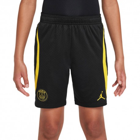 Nike Pantaloncini Jordan Psg Strk 4Th Nero Giallo Bambino