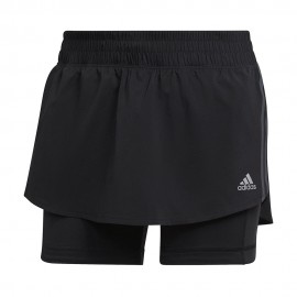 ADIDAS Pantaloncini Running Icons 3S Nero Donna