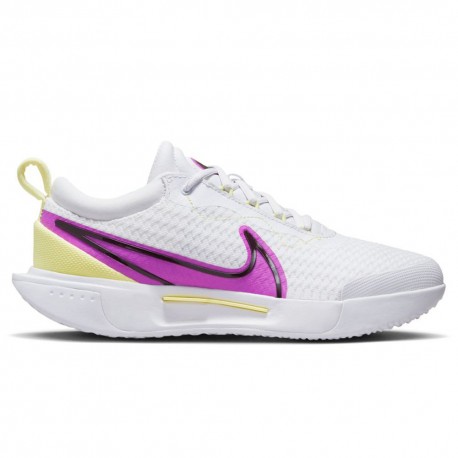 Nike Tennis Zoom Court Pro Hc White/Fuchsia Dream-C - Scarpe Da Tennis Donna