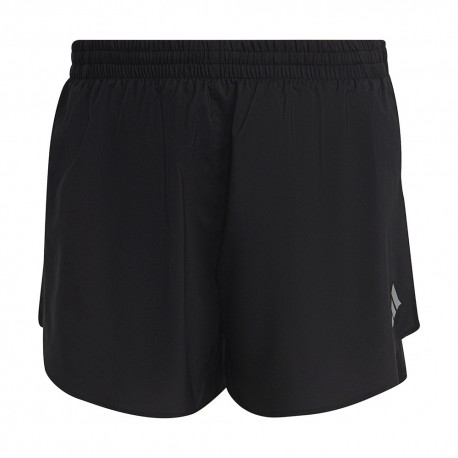 ADIDAS Pantaloncini Running Fast Split 3" Nero Uomo