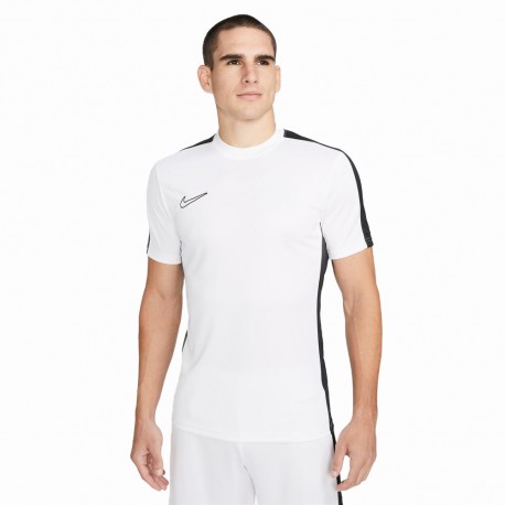 Nike Maglia Maniche Corte Academy23 Bianco Nero Uomo