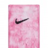 Nike Calzino Tie Dye Tris Pack Fuxia Uomo