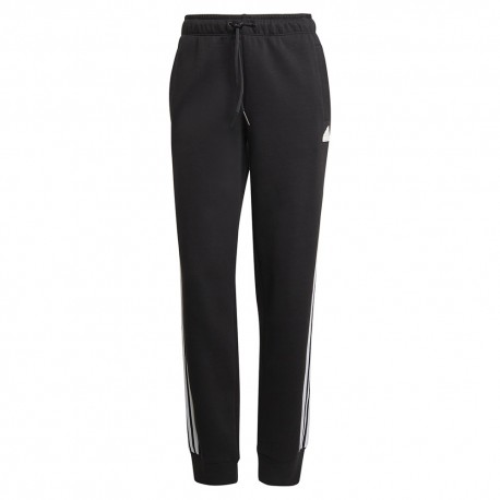 ADIDAS Pantaloni Con Polsino Tristripe Nero Bianco Donna