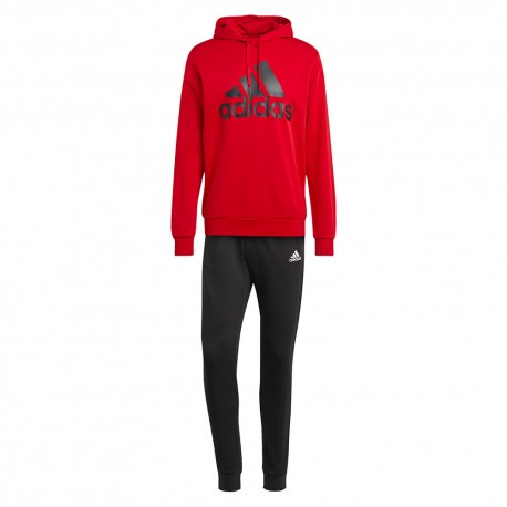 ADIDAS Tuta Sportiva Con Cappuccio Rosso Uomo