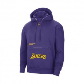 Nike Felpa Nba Lakers Flc Cts Viola Giallo Uomo