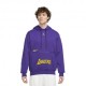 Nike Felpa Nba Lakers Flc Cts Viola Giallo Uomo