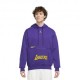 Nike Felpa Nba Lakers Flc Cts Viola Giallo Uomo