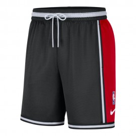 Nike Pantaloncini Basket Nba Chicago Pregm Nero Rosso Uomo