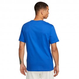 Nike Maglia Maniche Corte Inter Crest Azzurro Bianco Uomo