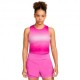 Nike Crop Top Running Df Swoosh Active Fuchsia Reflective Silv Er Donna