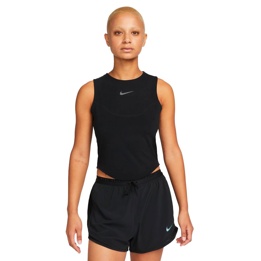 Nike Canotta Running Df Run Dvs Nero Donna L