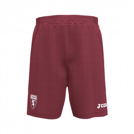 Joma Sport Pantaloncini Calcio Torino Free Time Granata Bianco Bambino