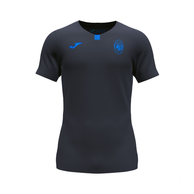 Joma Sport Maglia Maniche Corte Atalanta Free Time Nero Blu Bambino