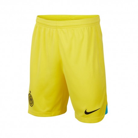Nike Pantaloncini Calcio Inter Third 22/23 Giallo Nero Bambino