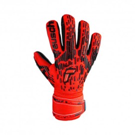 Reusch Guanti Calcio Attrakt Freegel Silver Rosso Nero Bambino