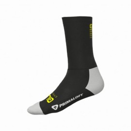 Alé Calze Ciclismo Thermo Primaloft Nero Giallo Fluo Uomo