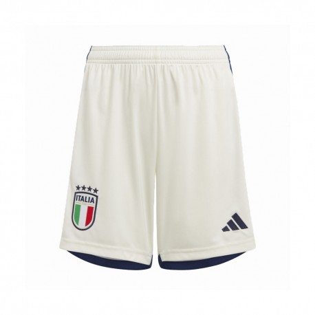 ADIDAS Pantaloncini Calcio Italia 2023 Away Bianco Bambino
