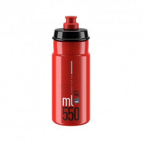 Elite Borraccia Bici Jet 550Ml Red