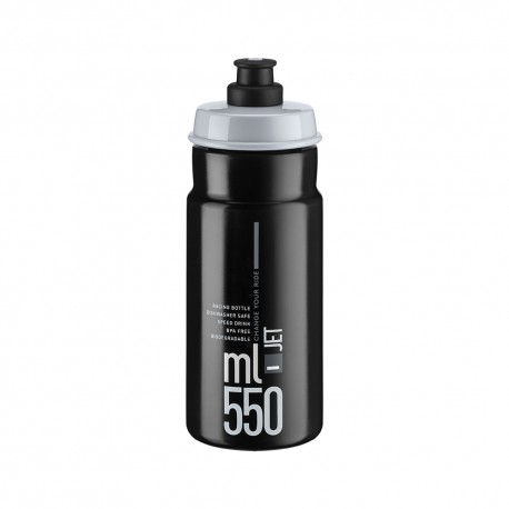 Elite Borraccia Bici Jet 550Ml Nero