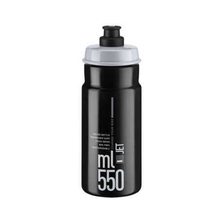 Elite Borraccia Bici Jet 550Ml Nero