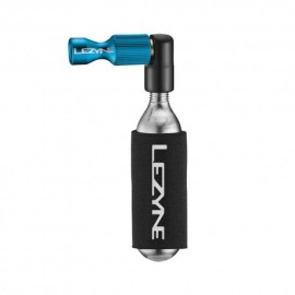 Lezyne Kit Gonfiaggio Bici Erogatore CO2 Trigger + Bomboletta 16GR Nero Blu