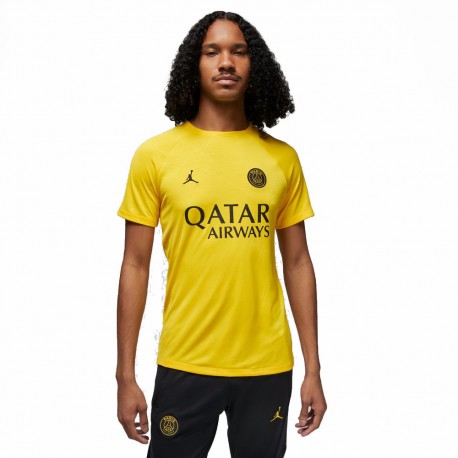 Nike Maglia Maniche Corte Psg Acdpr 4Th Giallo Nero Uomo