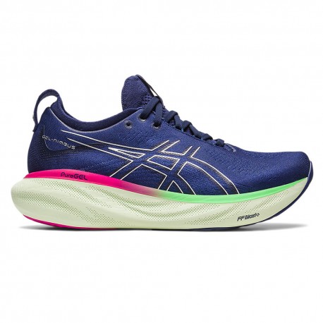 Asics Gel Nimbus 25 Indigo Blu Argento - Scarpe Running Donna