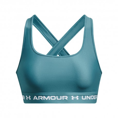 Under Armour Reggiseno Sportivo Cross Back Azzurro Donna
