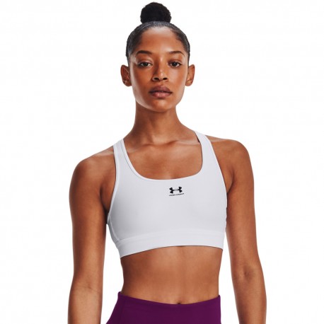 Under Armour Reggiseno Sportivo Bianco Donna