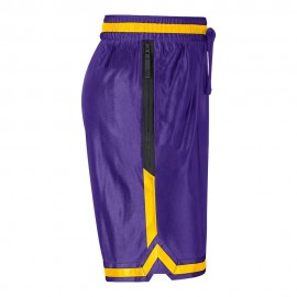 Nike Pantaloncini Basket Nba Lakers Dna Cts Gx Viola Giallo Uomo