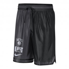 Nike Pantaloncini Basket Nba Brooklyn Dna Cts Gx Nero Bianco Uomo