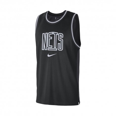 Nike Canotta Basket Nba Brooklyn Dna Nero Bianco Uomo