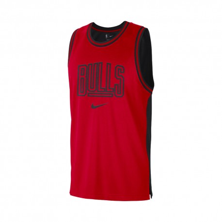 Nike Canotta Basket Nba Chicago Dna Cts Gx Rosso Nero Uomo
