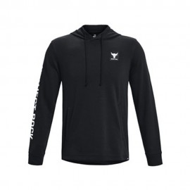 Under Armour Felpa Palestra Con Cappuccio The Rock Nero Uomo