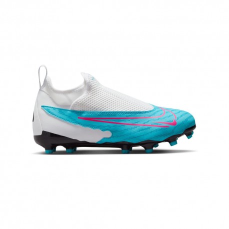 Nike Phantom Gx Academy Df Fg Mg Blu Rosa - Scarpe Da Calcio Bambino