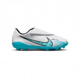 Nike Mercurial Vapor 15 Club Mg Psv Bianco Azzurro - Scarpe Da Calcio Bambino