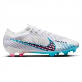Nike Mercurial Zoom Vapor 15 Elite Fg Bianco Azzurro - Scarpe Da Calcio Uomo