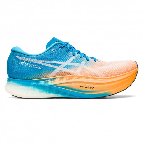 Asics Metaspeed Arancio Pop Island Blue - Scarpe Running Uomo