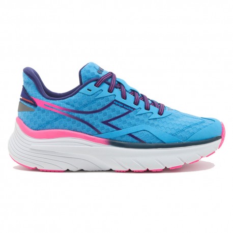 Diadora Equipe Nucleo Bonnie Blue Rosa Fluo - Scarpe Running Donna