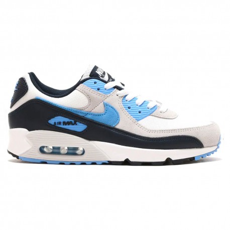 Nike Air Max 90 Bianco Azzurro Blu - Sneakers Uomo